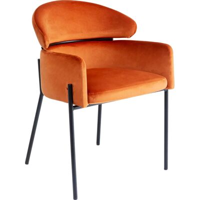 Kare Alexia Samt Sessel Orange Kare Alexia Samt Sessel Orange