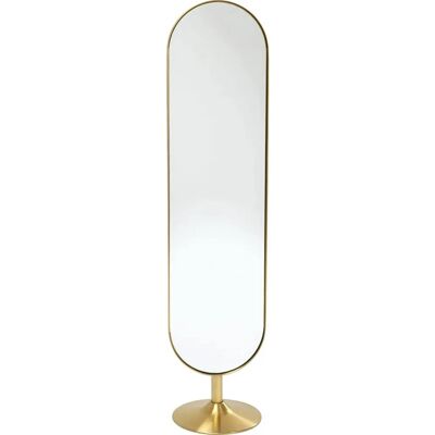 KARE Standspiegel Curve MO 40x170cm - Glas, goldfarben KARE Standspiegel Curve MO 40x170cm - Glas, goldfarben