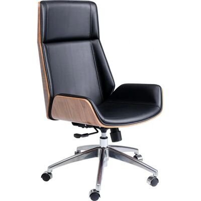Chaise de bureau en similicuir Kare Design Rouven - Réglable en hauteur - Noir - Publicité Chaise de bureau en similicuir Kare Design Rouven - Réglable en hauteur - Noir - Publicité