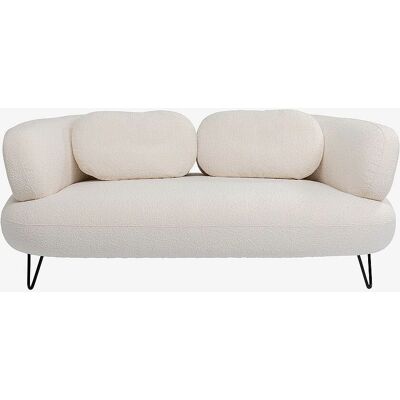 KARE Design Peppo Sofa - Weiß, Bouclé, 2-Sitzer - Sofa KARE Design Peppo Sofa - Weiß, Bouclé, 2-Sitzer - Sofa