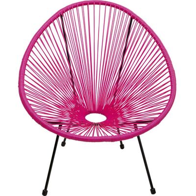 KARE - Acapulco - Pink - Polyethylene - Outdoor Chair KARE - Acapulco - Pink - Polyethylene - Outdoor Chair