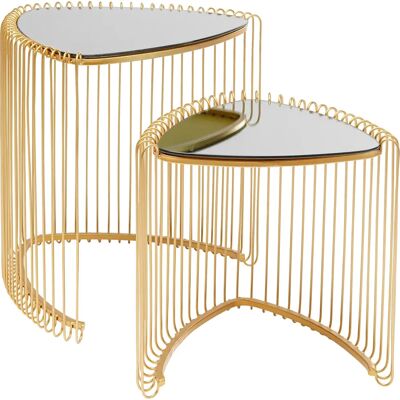 KARE Design - Drahtdreieck Beistelltisch - 2 Stk. KARE Design - Drahtdreieck Beistelltisch - 2 Stk.