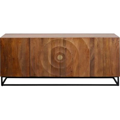 Buffet en bois de mangue massif marron 77x75cm - Buffet - Publicité Buffet en bois de mangue massif marron 77x75cm - Buffet - Publicité