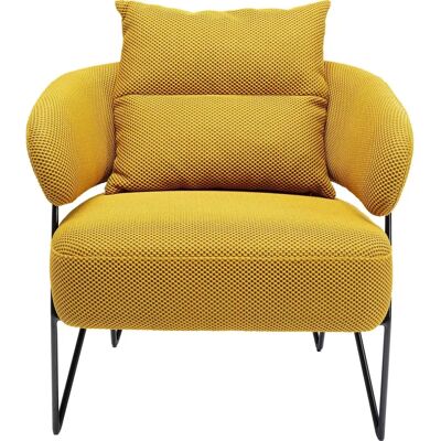 Kare Design Gelber Sessel - Moderner Retro-Look Kare Design Gelber Sessel - Moderner Retro-Look