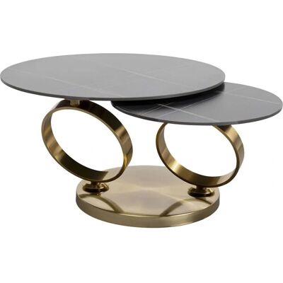 Kare Design Beverly - Table basse en céramique et métal pivotante - Table basse - Publicité Kare Design Beverly - Table basse en céramique et métal pivotante - Table basse - Publicité