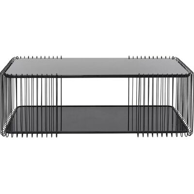 Kare Design - Wire - Glasplaat - Rechthoekig - Coffee table Kare Design - Wire - Glasplaat - Rechthoekig - Coffee table