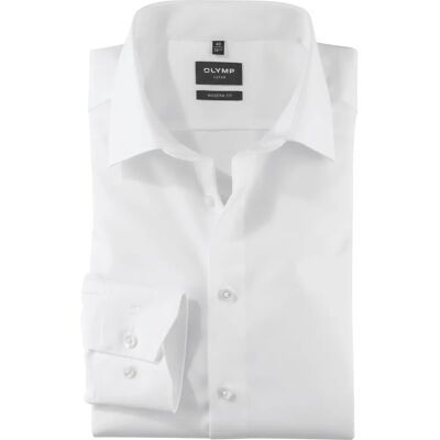 Olymp Luxor Modern Fit Shirt White - Shirt Olymp Luxor Modern Fit Shirt White - Shirt