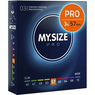 Kondomy MySize Pro 57mm - 3 ks Kondomy MySize Pro 57mm - 3 ks