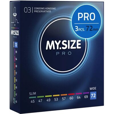 Preservativos My Size Pro - 72mm - 3 unidades Preservativos My Size Pro - 72mm - 3 unidades