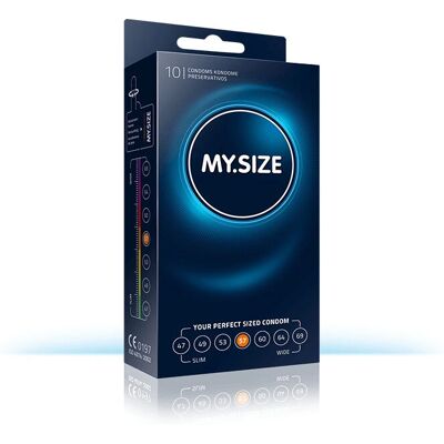 MY.SIZE 57 Condoms - Natural Latex, 10 pcs MY.SIZE 57 Condoms - Natural Latex, 10 pcs