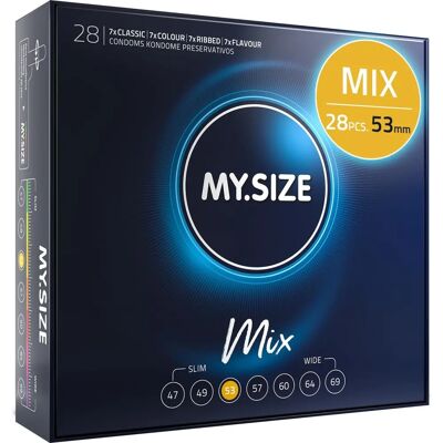 My Size Mix 53 mm Preservativi - 28 pezzi My Size Mix 53 mm Preservativi - 28 pezzi