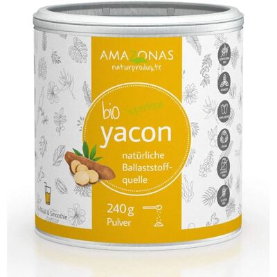 AMAZONAS Yacon 240 g Bio Pulver - Lebensmittel AMAZONAS Yacon 240 g Bio Pulver - Lebensmittel