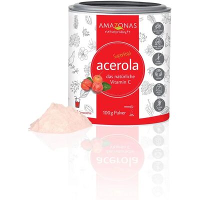 Amazonas Acerola Bio Pulver - 17% Vitamin C Nahrungsergänzung Amazonas Acerola Bio Pulver - 17% Vitamin C Nahrungsergänzung