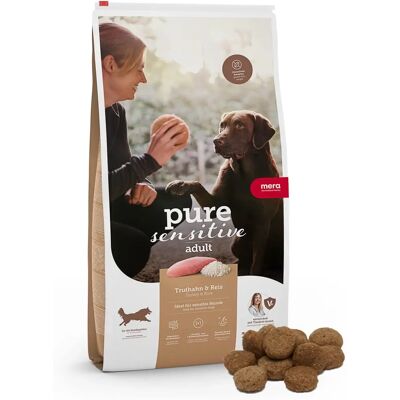 Mera Dog Ren Sensitiv Kalkon & Ris - Hundfoder 4kg Mera Dog Ren Sensitiv Kalkon & Ris - Hundfoder 4kg