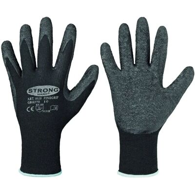 Stronghand - Gants de travail Taille 9 Noir EN 388 Nylon Latex Réutilisable - Publicité Stronghand - Gants de travail Taille 9 Noir EN 388 Nylon Latex Réutilisable - Publicité