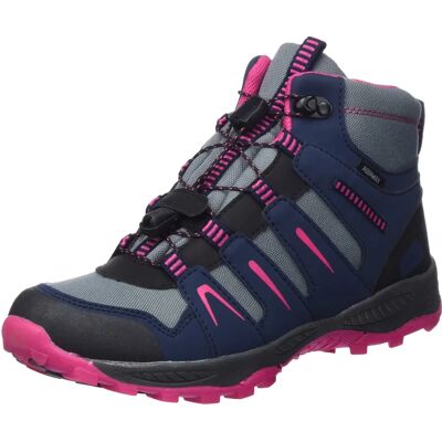 Zapatos de Senderismo Impermeables para Niños - Sonnberg AQX MID Jr. - Azul (azul marino, rosa) - Modelo 36 Zapatos de Senderismo Impermeables para Niños - Sonnberg AQX MID Jr. - Azul (azul marino, rosa) - Modelo 36