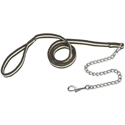 BUSSE Führleine Soft mit Kette - 2m - Schwarz - Pferdezubehör BUSSE Führleine Soft mit Kette - 2m - Schwarz - Pferdezubehör