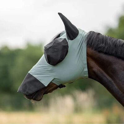 BUSSE Fliegenmaske Twin Fit Flexi Plus - Olive - Pferdenschutz BUSSE Fliegenmaske Twin Fit Flexi Plus - Olive - Pferdenschutz