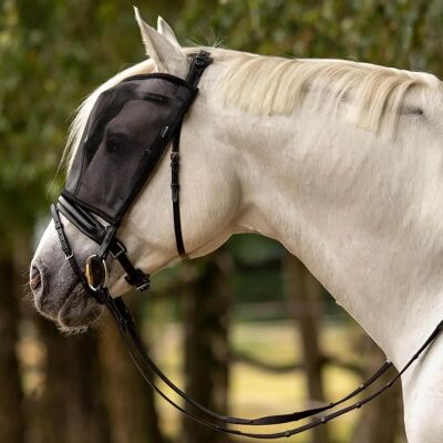 Busse Schwarze Fliegenmaske für Pferde - Reitfliegenschutz Busse Schwarze Fliegenmaske für Pferde - Reitfliegenschutz