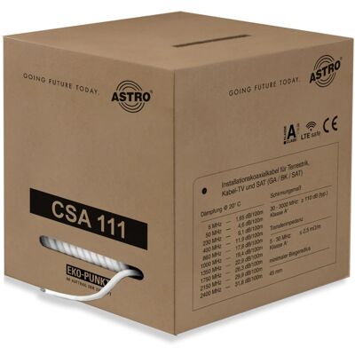 Câble coaxial Astro Strobel 250m Blanc - Câble coaxial Câble coaxial Astro Strobel 250m Blanc - Câble coaxial