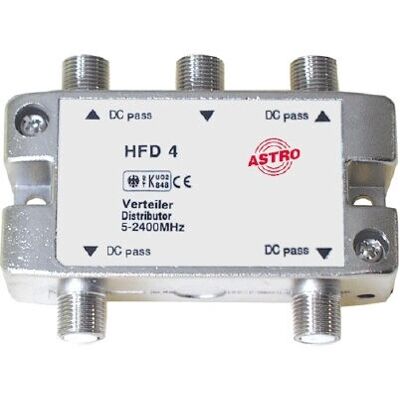 Astro Diviseur 4 voies HFD 4 - Argent Astro Diviseur 4 voies HFD 4 - Argent
