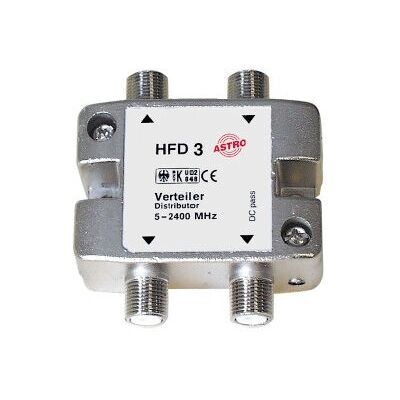 Astro HFD 3 - Diviseur câble 3 voies, Argent Astro HFD 3 - Diviseur câble 3 voies, Argent
