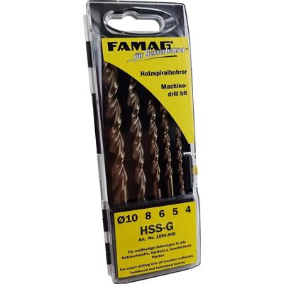 FAMAG Modèle 1594845 Ensemble de Forets - HSS de Haute Qualité - 5 Pièces - Publicité FAMAG Modèle 1594845 Ensemble de Forets - HSS de Haute Qualité - 5 Pièces - Publicité