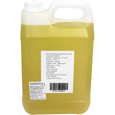 HUILE DE TOURNESOL BIO PLANET - Inodore, 5000ml - HORECA - Publicité HUILE DE TOURNESOL BIO PLANET - Inodore, 5000ml - HORECA - Publicité