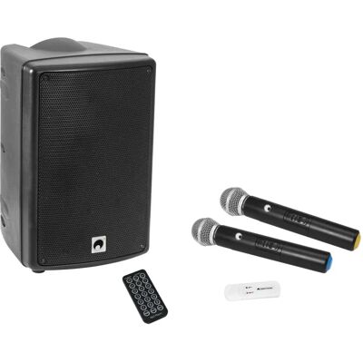Sistema PA wireless Omnitronic Wams-08bt Mk2 - Bluetooth, Batteria, Microfono Sistema PA wireless Omnitronic Wams-08bt Mk2 - Bluetooth, Batteria, Microfono
