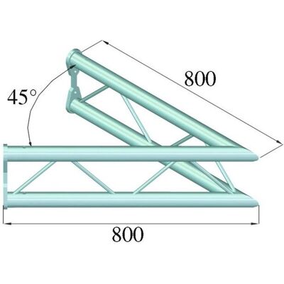 Alutruss PV-19 2-Wege Vertikal Träger - Aluminium Alutruss PV-19 2-Wege Vertikal Träger - Aluminium