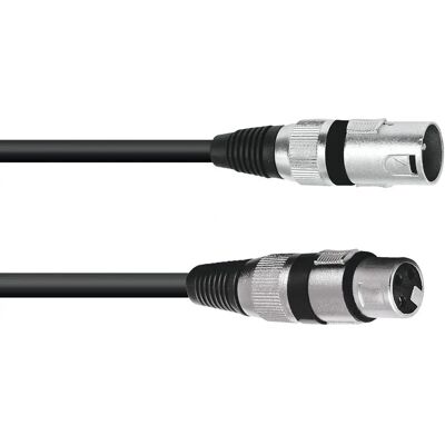 Omnitronic 3022045N XLR Kabel - 3-pol Mikrofon, 1,5m, Schwarz Omnitronic 3022045N XLR Kabel - 3-pol Mikrofon, 1,5m, Schwarz
