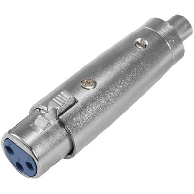 Adaptateur Omnitronic 30226564 Argent XLR vers RCA - Adaptateur audio - Publicité Adaptateur Omnitronic 30226564 Argent XLR vers RCA - Adaptateur audio - Publicité