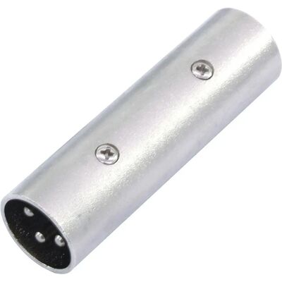 Omnitronic 30226570 Silver XLR-Adapter - Han till Han Omnitronic 30226570 Silver XLR-Adapter - Han till Han
