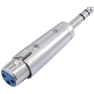 Omnitronic 30226405 XLR Adapter - XLR Weiblich 3-polig, Stereo Klinke, Metall Omnitronic 30226405 XLR Adapter - XLR Weiblich 3-polig, Stereo Klinke, Metall