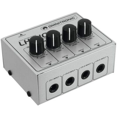 Omnitronic LH-010 4-kanals passiv mikser - Lydutstyr Omnitronic LH-010 4-kanals passiv mikser - Lydutstyr
