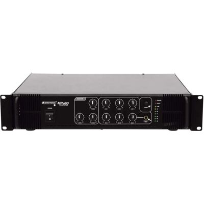 Amplificateur mixage micro Omnitronic MP-120 - 120W, 6 Entrées, 19" Rack Amplificateur mixage micro Omnitronic MP-120 - 120W, 6 Entrées, 19" Rack