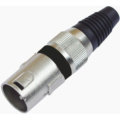 Omnitronic XLR Stecker 3-polig schwarz - XLR Verbinder Omnitronic XLR Stecker 3-polig schwarz - XLR Verbinder