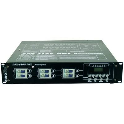EuroLite Dmx-610 6-kanals DMX Dimmer - Professionellt belysningsutrustning EuroLite Dmx-610 6-kanals DMX Dimmer - Professionellt belysningsutrustning