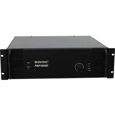 Amplificador PA Omnitronic PAP-1000 - 1000W, Montaje en rack Amplificador PA Omnitronic PAP-1000 - 1000W, Montaje en rack
