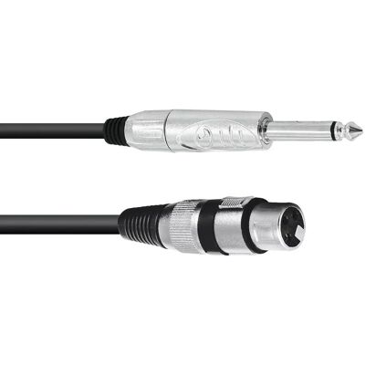 Adattatore cavo XLR Omnitronic 3022516M - XLR femmina 3 poli, Jack maschio 6,35mm, 2m, Nero Adattatore cavo XLR Omnitronic 3022516M - XLR femmina 3 poli, Jack maschio 6,35mm, 2m, Nero