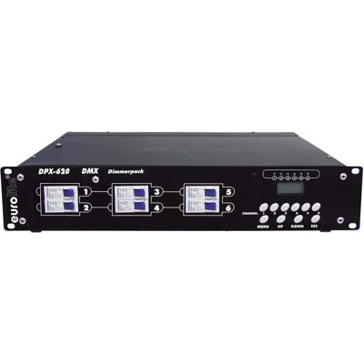 Eurolite DPX-620 DMX Dimmer - Universele verlichting controller Eurolite DPX-620 DMX Dimmer - Universele verlichting controller