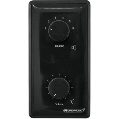 Omnitronic 80711092 Controllo del volume - Nero - 45 W Omnitronic 80711092 Controllo del volume - Nero - 45 W