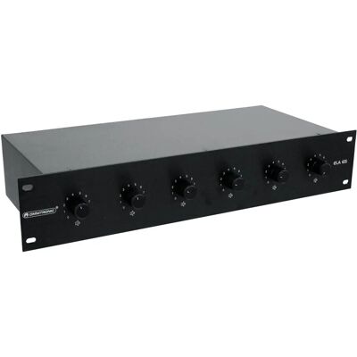 Omnitronic ELA 6S-Zonen Luidsprekercontroller - Luidsprekercontroller Omnitronic ELA 6S-Zonen Luidsprekercontroller - Luidsprekercontroller
