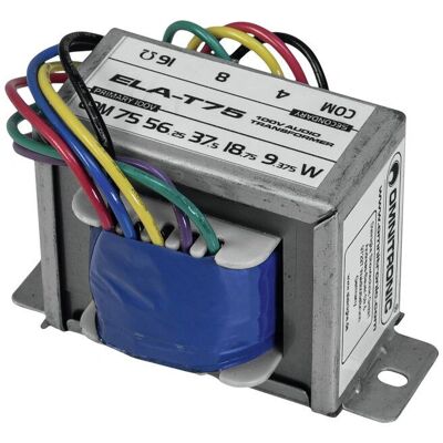 Omnitronic ELA-T75 Transformator - 75W Audiosystem Omnitronic ELA-T75 Transformator - 75W Audiosystem