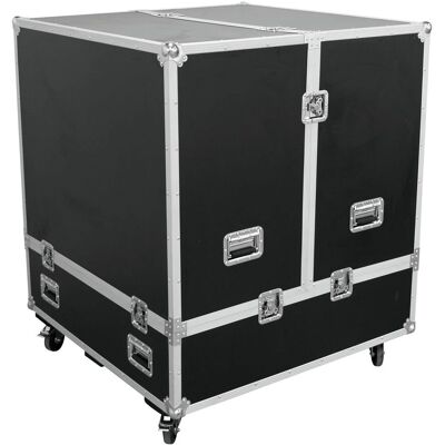 Roadinger Transportcase Schwarz Silber - Equipment case Roadinger Transportcase Schwarz Silber - Equipment case