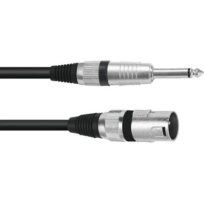 Adattatore cavo XLR Omnitronic 3022519B - XLR Maschio a Jack Mono 6,3mm, 2m, Nero Adattatore cavo XLR Omnitronic 3022519B - XLR Maschio a Jack Mono 6,3mm, 2m, Nero