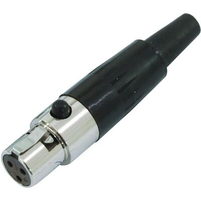 Omnitronic Mini XLR 3-Pin Connector - Audio Accessory Omnitronic Mini XLR 3-Pin Connector - Audio Accessory