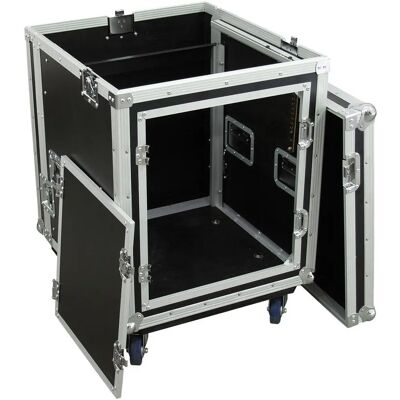 Roadinger Transportkoffer - 19" Rack, Schwarz, Silber Roadinger Transportkoffer - 19" Rack, Schwarz, Silber