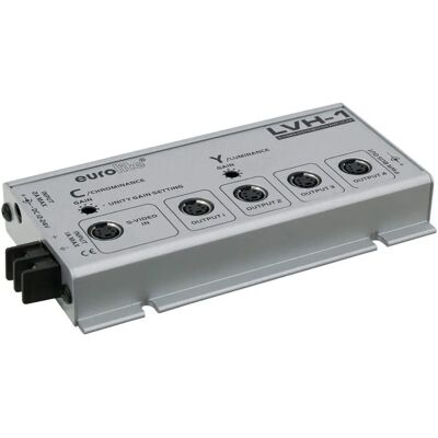 EUROLITE LVH-1 Video Signalforsterker - Skiftbar distribusjon EUROLITE LVH-1 Video Signalforsterker - Skiftbar distribusjon