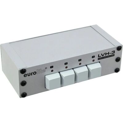 EuroLite LVH-3 Metall AV-Schalter - Video & Stereo EuroLite LVH-3 Metall AV-Schalter - Video & Stereo